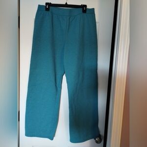Hanes Women's Comfort Blend Turquoise Straight Leg Sweatpants Size L